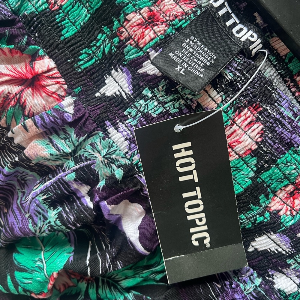 Hot Topic Multicolor Floral Skirt